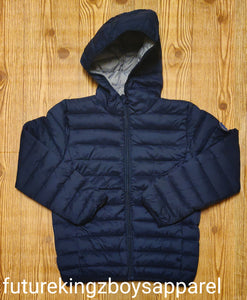 Navy puffa boys Coat - Future Kingz Boys Apparel & Accessories 