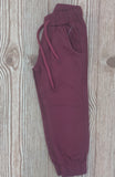 Lets jog Burgundy  joggers